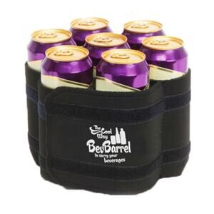 BevBarrel Beverage 7 Can Holder Cooler